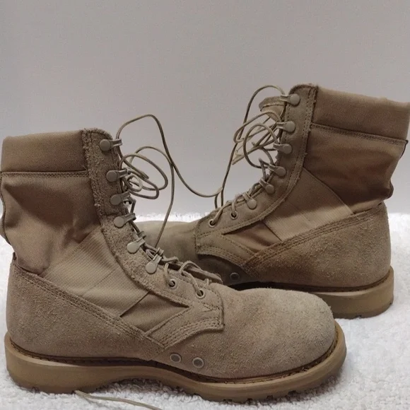 Men's Rocky Tan Military Hot Weather Army Combat Boots Size 11.5W - Picture 13 of 15